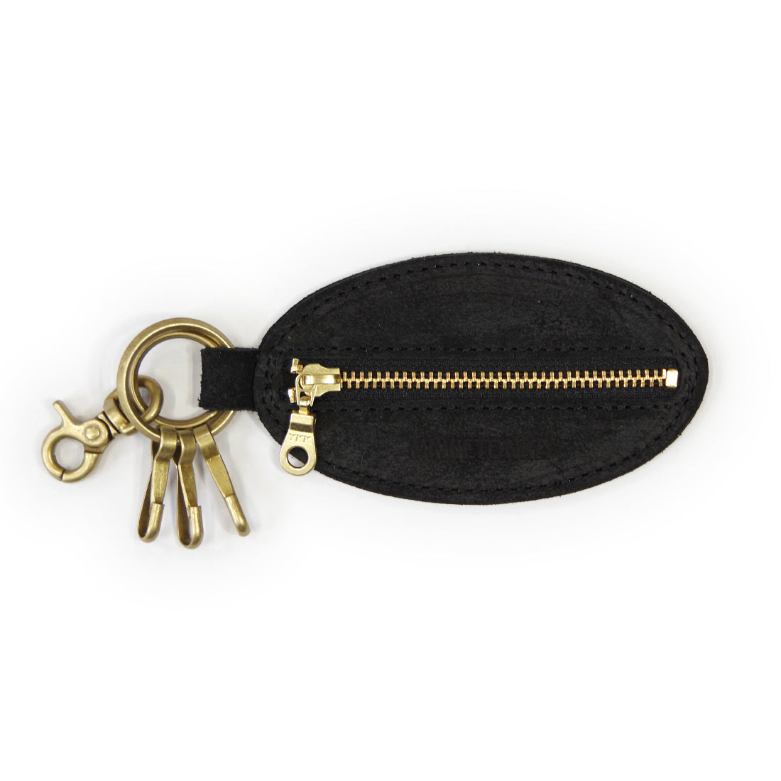 オーバルコイン＆キーホルダー【OVAL COIN CASE】 BLACK