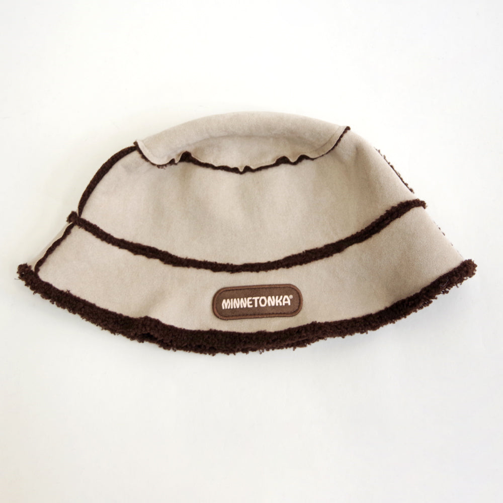 スエード× ボアリバーシブルバケットハット【SUEDE BOA REVERSIBLE BUCKET HAT】 BROWN