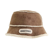 スエード× ボアリバーシブルバケットハット【SUEDE BOA REVERSIBLE BUCKET HAT】 BROWN