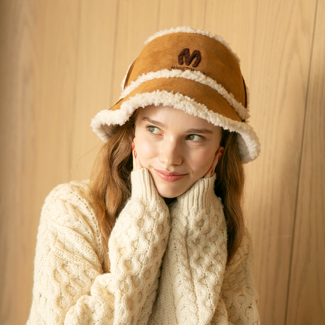 ボアバケットハット【STANDARD BUCKET HAT】 BEIGE
