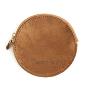 スエードサークルコインケース【SUEDE CIRCLE COIN CASE】 BROWN