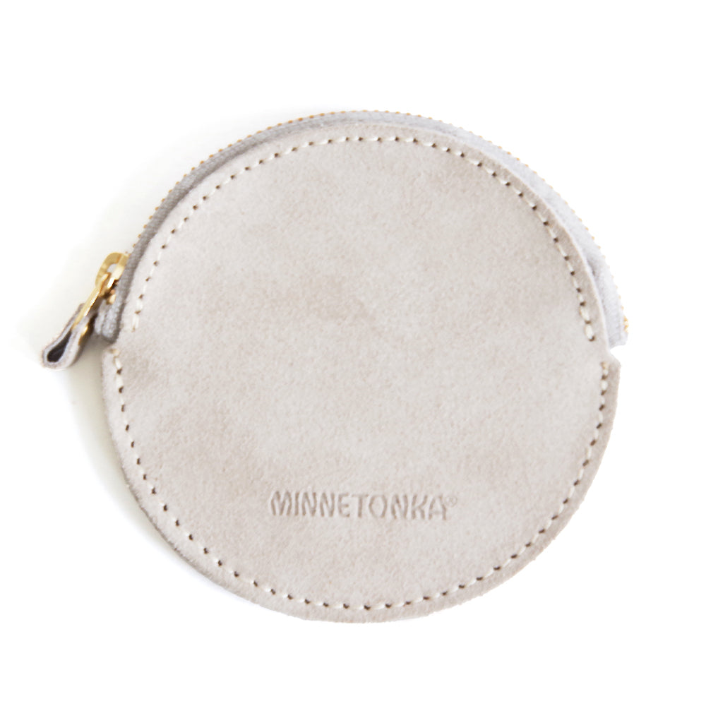 スエードサークルコインケース【SUEDE CIRCLE COIN CASE】 GREY