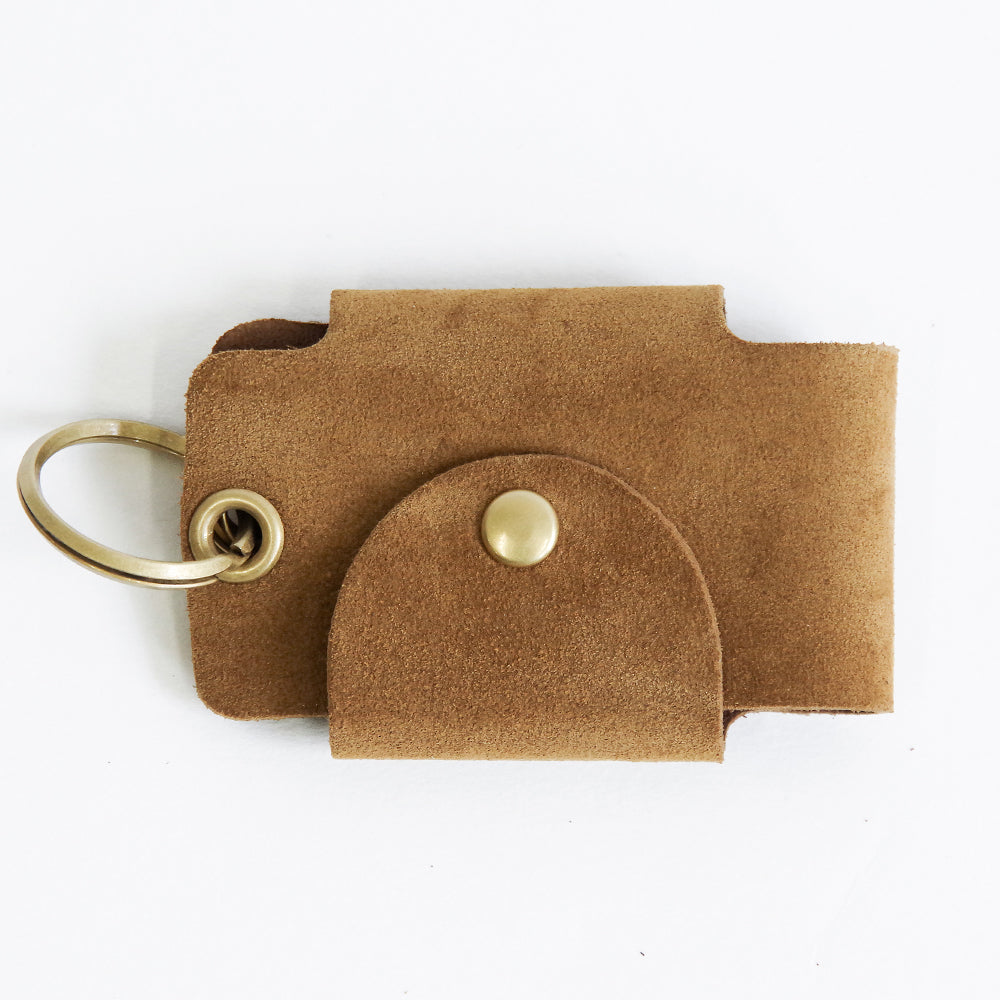 スエードボタンキーケース【SUEDE BUTTON KEY CASE】 BROWN