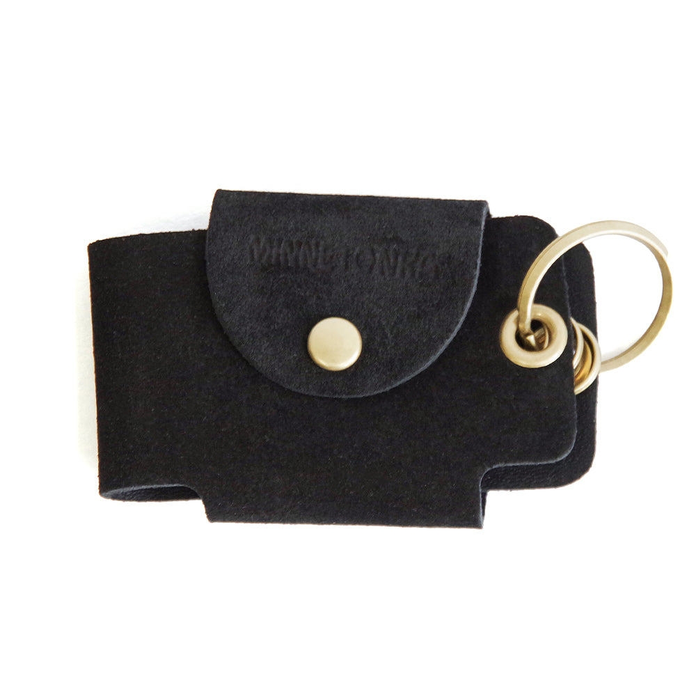 スエードボタンキーケース【SUEDE BUTTON KEY CASE】 BLACK