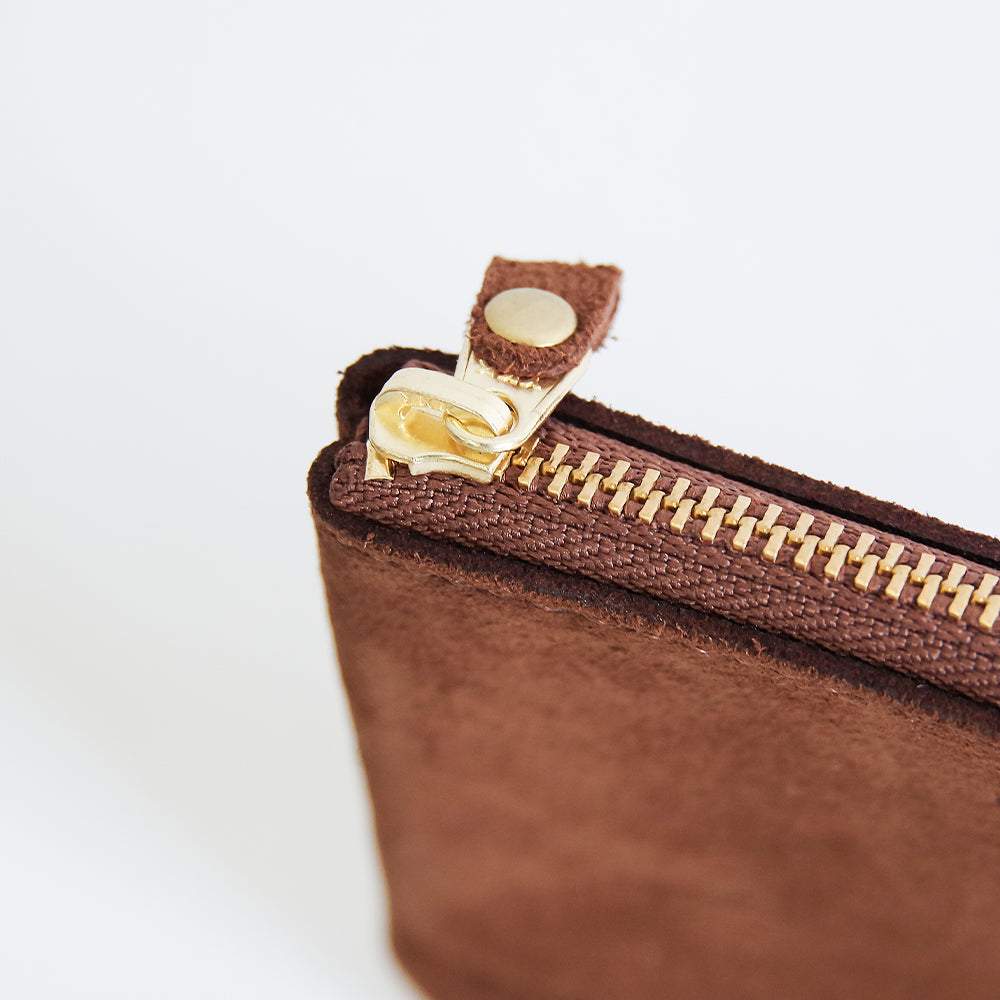 スエードマルチポーチ【SUEDE MULTI POUCH】 DARK BROWN