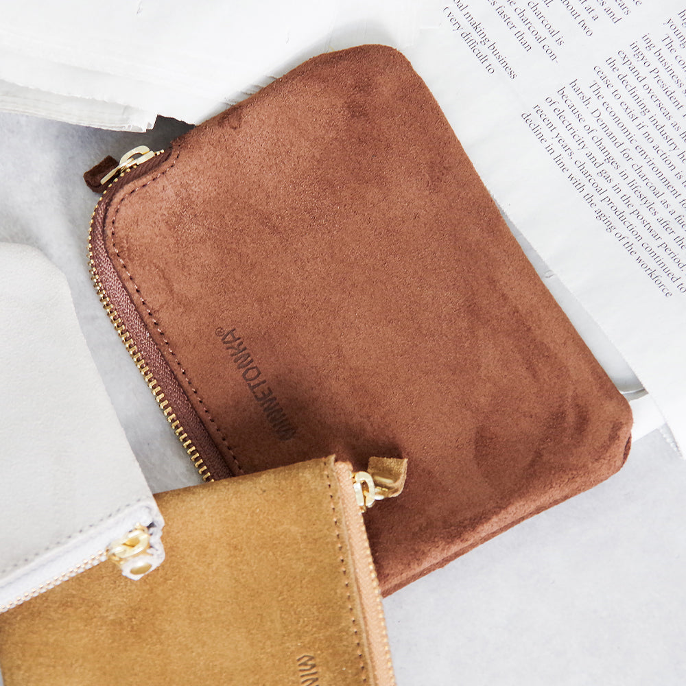 スエードマルチポーチ【SUEDE MULTI POUCH】 DARK BROWN