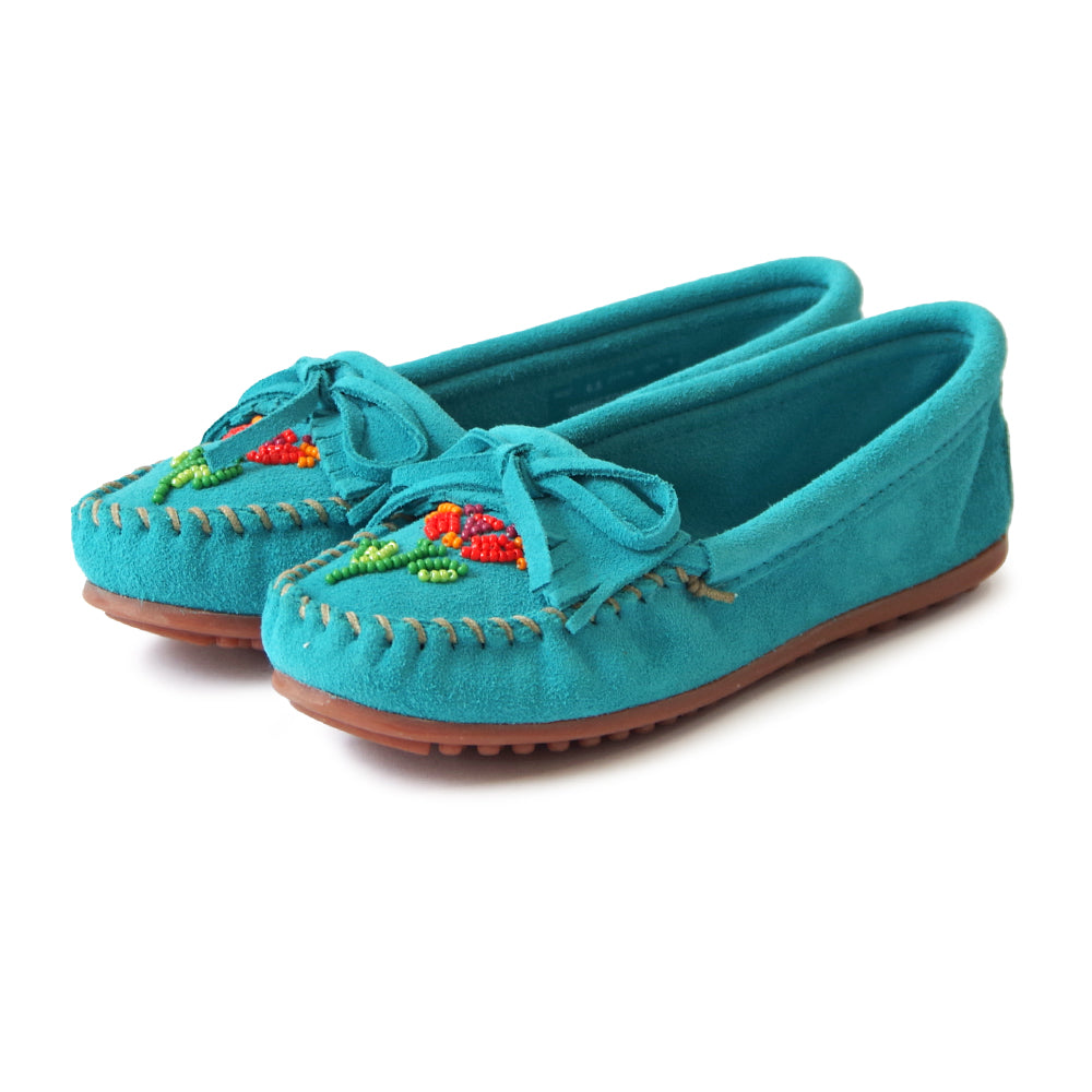 ビーズ フリンジ モカシン【ZIIGWAN WAABIGWAN MOC】TURQUOISE